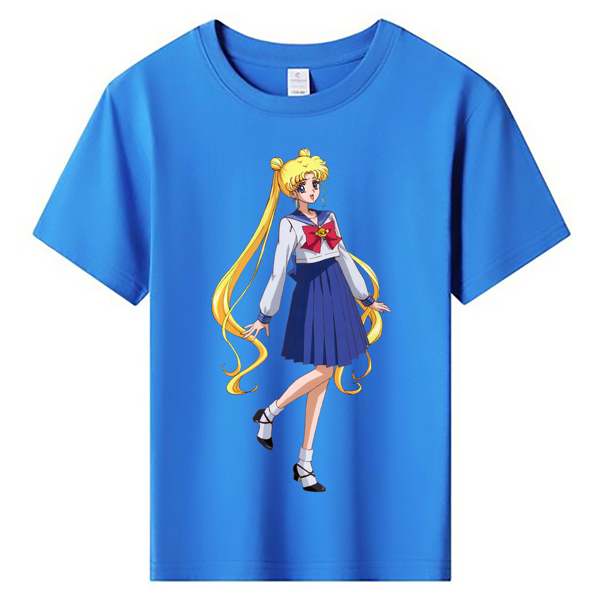 （画像用） 美少女戦士セーラームーン 愛野 美奈子 あいの みなこ Sailor Moon Aino Minako 綿100％キッズTシャツ（フロントプリント）